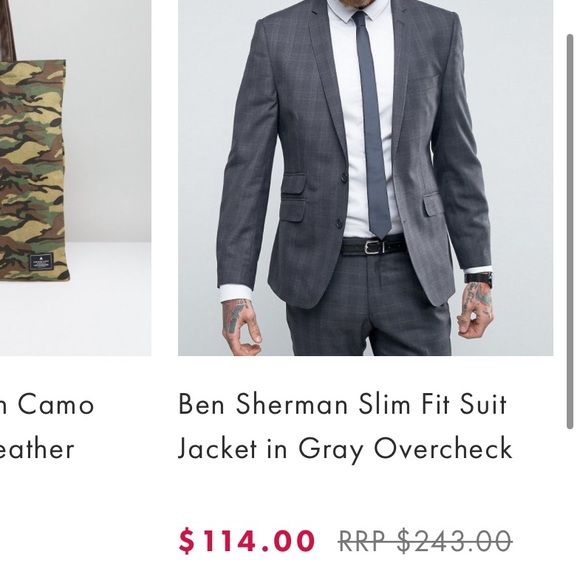 Ben Sherman Slim Fit Blazer - Picture 6 of 6